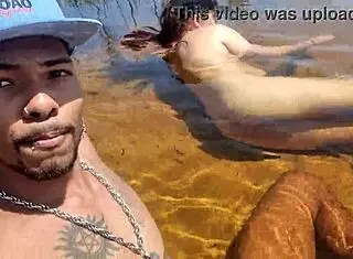 Bruninha Fonseca discovers nudist beach with Joao for the first time