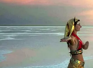 Dancing under pink sky with white salt vibes! 😊