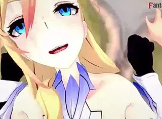 Bianka Ataegina Durandal Fucking in Honkai Impact Hentai with Big Tits Riding