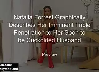 Natalia Forrest Describes Triple Penetration to Husband