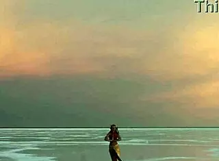 Dancing under pink sky with white salt vibes! 😊