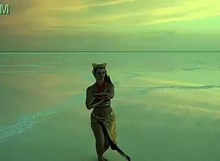 Dancing under pink sky with white salt vibes! 😊