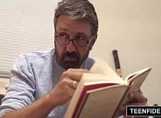 Lexi Lore creampied deep by Steve Holmes' massive tool.