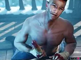 Fallout 4 features gay blowjob scene with nude girl in 3D game.