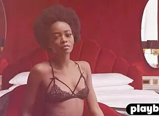 alicia, why are you posing naked in that ripped lingerie, showing off your cute petite tits as ebony teen?