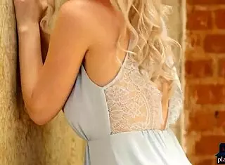 Ora, flaunt those big natural boobs in your solo striptease