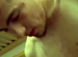 gay teen 18+ fucks his feet in underwear