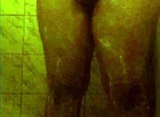 spy shower catches perfect ebony ass naked