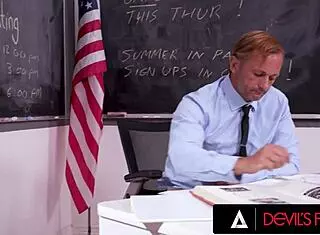 Melody Marks sucks teacher's big cock 😘