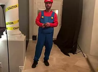 Halloween party in Vegas features young bunnies in deepthroat and licking scenes