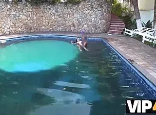 The mouthwatering latina babe shows off her shaved pussy outdoors.