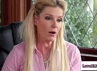 Hot 25yo Licks Lesbian Principal's Pussy.