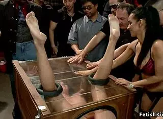 Bound Slave in Rough Outdoor Banging.