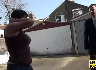 British Milf Throatfucked and Pussy Pounded in BDSM Scene