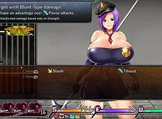 karryns prison hentai game where dominatrix warden gets huge tits massaged