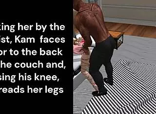 Wife Alone At Home Gets Spanked!