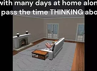 Wife Alone At Home Gets Spanked!