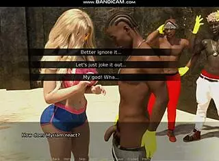 Outdoor sex with many people on a sandy beach