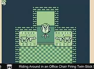 Twins Riding Office Chairs In Twin-Stick Style Game