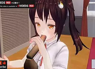 Uncensored Japanese Hentai Handjob And Blowjob