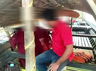 curious bengali girl in red saree explores outdoor intimacy in viral clip.