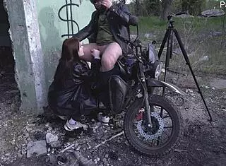 Hot milf loves motorcycles and gets dominated by monster cocks