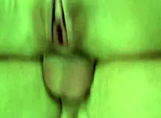 Slutty chick in lingerie bends over on sofa for double penetration and deepthroat