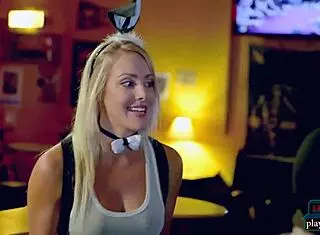 Blonde Femdom in Fetish Comedy Improv Show