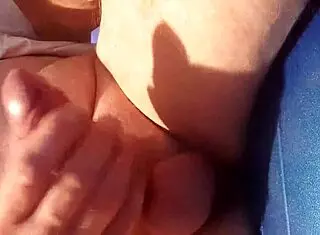 playing with his cock until he cums, so intense