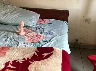 Dildo Fantasia, she whispers, curvy and beautiful in homemade play.