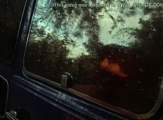 Watch this sexy nude blonde having sex in the car outdoors.