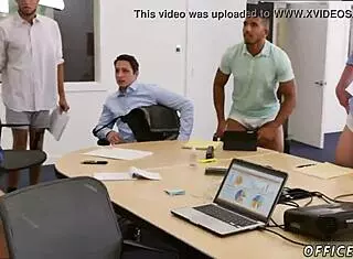 straight male executive explores gay sex videos on pantsless friday