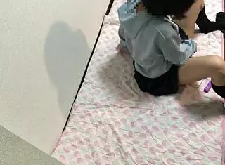 She cums hard with newly learned masturbation