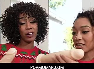 sarah lace christmas threesome with misty stone and alex jett