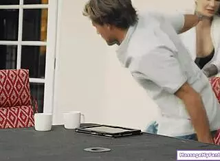 Tattooed stepsis gives stepbro a slick nuru massage