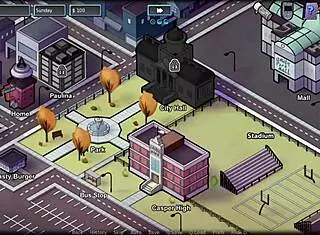 Danny Phantom captures Ember in Amity Park with goth redhead vibes