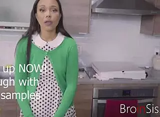 busty brunette latina stepsister lets stepbrother inside her- adriana maya