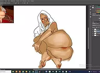 Digital Art Featuring Anime Feet And Cartoon Figures