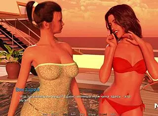 Two HOT GIRLS POUNCE on ONE COCK in Waterworld E1 26