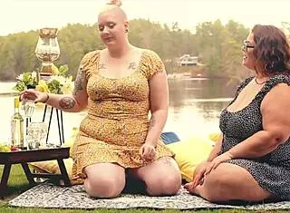 THE LUNCH SPREAD WITH BIG ASS MUFF DIVING