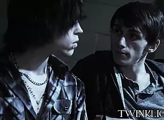 three young gays making out before anal pounding hardcore