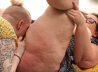 THE LUNCH SPREAD WITH BIG ASS MUFF DIVING