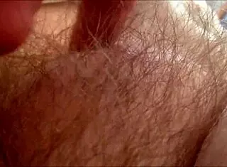 i'm rubbin' her hairy milf pussy so horny