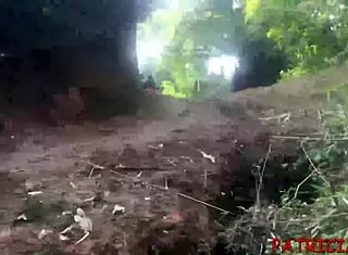 Teen ebony pornstar patricia gets bent over and fucked outdoors with big black cock