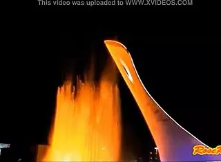 Blonde Flashes Panties In Olympic Park Sochi 2014