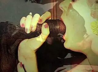 Vintage Interracial Threesome in Porn World