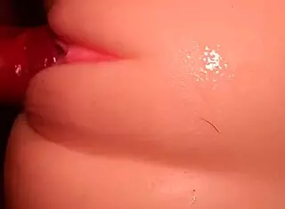 Hairless fuck doll gets pounded hard in tight pussy close-up.