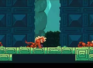 in the kincaid hentai game, the fans selected episode 10 where she tests the huge marble dildo on her furry pussy