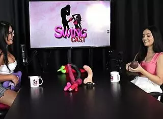 Karen Gonçalves Shows Off In Sheer Red Lingerie With Toys