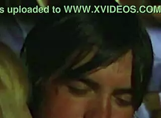 Sexy nude blonde girl overcomes fear of clowns